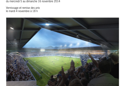 Exposition du concours « Métamorphose: Un stade de football à la Tuilière »
